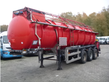 Clayton Chemical ACID tank steel 23.7 m3 / 1 comp - poluprikolica cisterna
