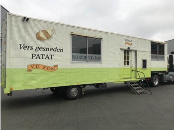 Netam-Fruehauf Foodtruck / Mobiel Cafetaria -Lunchroom / Food Truck (B/E rijbewijs) inclusief DAF trekker - Poluprikolica sa zatvorenim sandukom