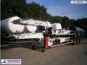Asca 3-axle tank container trailer 20 ft. ADR/GGVS - Poluprikolica za prevoz kontejnera/ Poluprikolica sa promenjivim sandukom