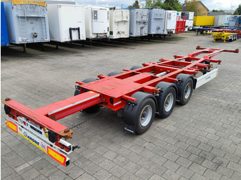 Krone SD 3-Assen - Achterschuiver - Trommelremmen - 5000kg - 11/2023APK (O1547) - Poluprikolica za prevoz kontejnera/ Poluprikolica sa promenjivim sandukom