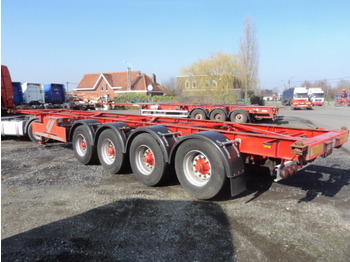 Turbo Hoet Container chassis - 4 axle - Poluprikolica za prevoz kontejnera/ Poluprikolica sa promenjivim sandukom