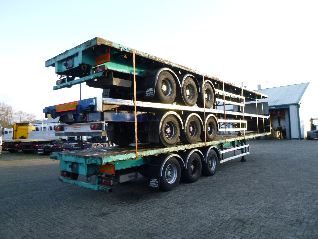 Plato poluprikolica SDC Stack - 3 x platform trailer 13.6 m / 39 t: slika 3