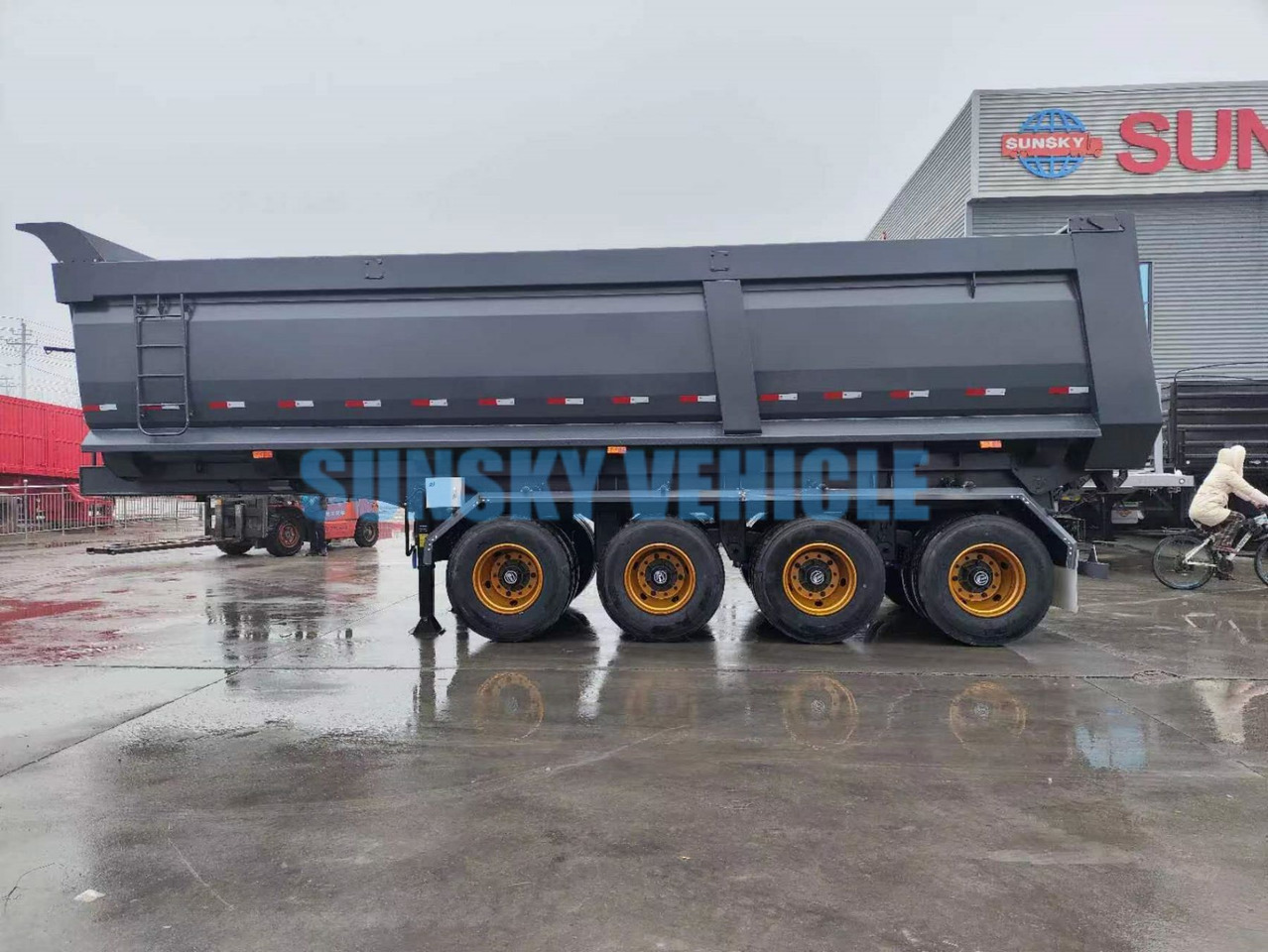 Novu Poluprikolica istovarivača za prevoz glomaznih materijala SUNSKY 4-Axle Dump Semi-trailer: slika 7