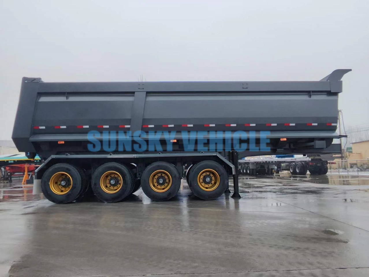 Novu Poluprikolica istovarivača za prevoz glomaznih materijala SUNSKY 4-Axle Dump Semi-trailer: slika 9