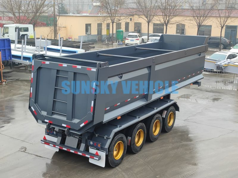 Novu Poluprikolica istovarivača za prevoz glomaznih materijala SUNSKY 4-Axle Dump Semi-trailer: slika 3