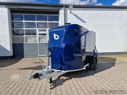 Novu Prikolica sa zatvorenim sandukom Cheval Liberté schöner blauer Anhänger aerodynamisch Leichtmetallräder Heckrampe Tür: slika 10