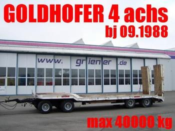 Goldhofer TU4 2 x 2 31/80 BLATT / HYDR. RAMPEN 40 TO. max - Niska prikolica za prevoz