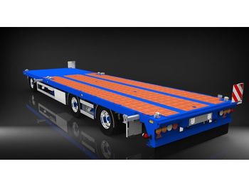 HRD 3 axle Achs light trailer drawbar ext tele  - Niska prikolica za prevoz