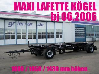 Kögel AWE 18 LAFETTE MAXI 1000 / 1430 mm höhe - Prikolica za prevoz kontejnera/ Prikolica sa promenjivim sandukom