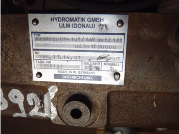 Hidraulična pumpa za Građevinska mašina Hydromatik A11VG50HW-10P -: slika 3