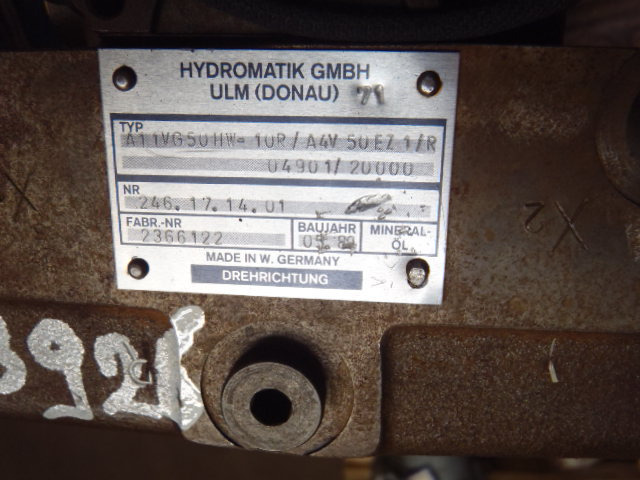 Hidraulična pumpa za Građevinska mašina Hydromatik A11VG50HW-10P -: slika 3