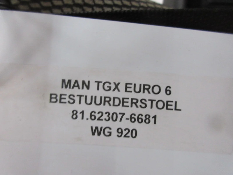 Sedište za Kamion MAN 81.62307-6681//81.62307-6632 STOELEN SET TGX EURO 6: slika 9