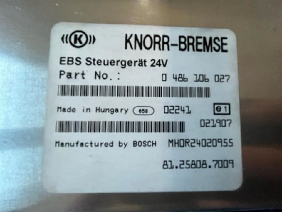 Upravljačka jedinica za Kamion MAN KNORR BREMSE EBS Steuergerät 81.25808.7009: slika 2