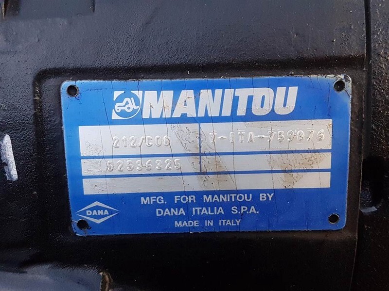 Osovina i delovi za Građevinska mašina Manitou -Spicer Dana 212/C08-52536325-Axle/Achse/As: slika 7