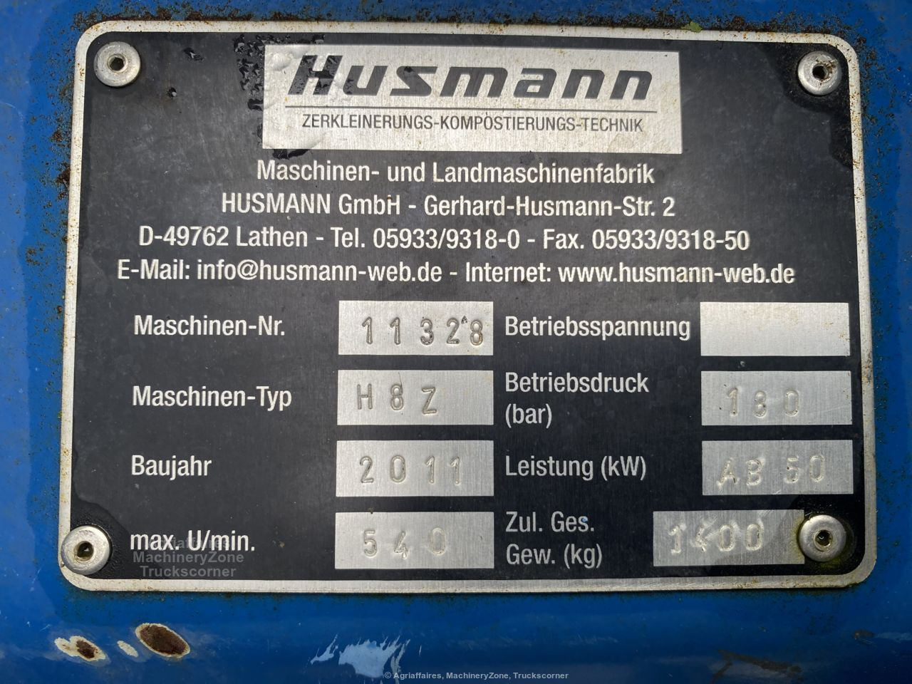 Strugač za drvo Husmann H8Z 540 rpm: slika 4