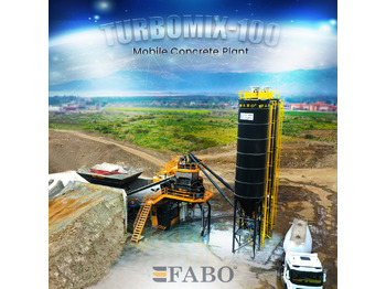 FABO TURBOMIX-100 Mobile Concrete Batching Plant - Fabrika betona: slika 1
