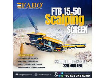 FABO FTB-1550 MOBILE SCALPING SCREEN | AVAILABLE IN STOCk - Mobilna drobilica: slika 1