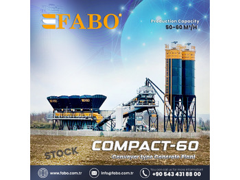 FABO COMPACT-60 CONCRETE PLANT | CONVEYOR TYPE - Fabrika betona: slika 1