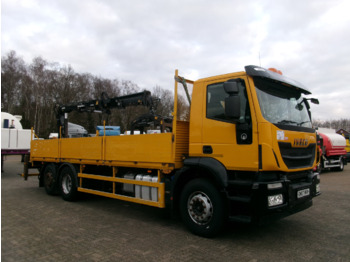 Iveco Stralis 310 6x2 Euro 6 + Atlas 105.2 crane - Kamion sa tovarnim sandukom: slika 2