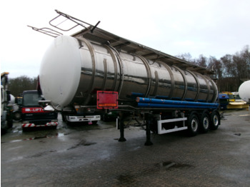 Clayton Chemical tank inox 37.5 m3 / 1 comp - Poluprikolica cisterna: slika 1
