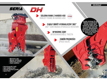 Novu Makaze za rušenje za Bager DEMOQ DH26 Hydraulic Rotating Pulveriser Crusher 2850 KG: slika 4