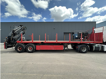 Plato poluprikolica Kwb 2-AXLES PLATFORM + CRANE + HIAB 377 E-4 HIPRO + JIB 100X-3 + RADIO + ROTATOR - SAF axles - AIR SUSPENISION - BELGIAN REG.: slika 4