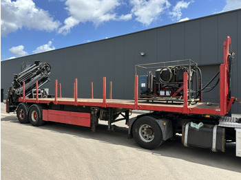 Plato poluprikolica Kwb 2-AXLES PLATFORM + CRANE + HIAB 377 E-4 HIPRO + JIB 100X-3 + RADIO + ROTATOR - SAF axles - AIR SUSPENISION - BELGIAN REG.: slika 3