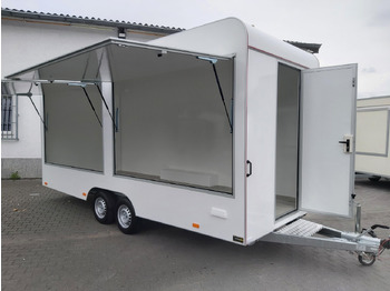 Prikolica za hrane Verkaufsanhänger VK 522 200 aero retro 520x200x230cm 2 Seitenklappen 230V Licht 2700kg Abverkauf: slika 3