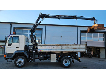 Istovarivač, Kamion sa dizalicom MAN LE 14.250 4x4 HIAB 077BS-2 Kran Greifer: slika 2