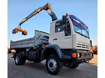 Istovarivač, Kamion sa dizalicom MAN LE 14.250 4x4 HIAB 077BS-2 Kran Greifer: slika 3