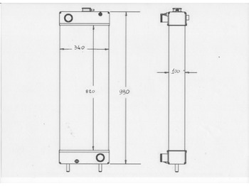 Novu Radijator RADIATORE NUOVO NEW HOLLAND E245B -KOBELCO SK210-9: slika 3
