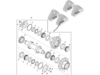 Delovi podvozja JOHN DEERE