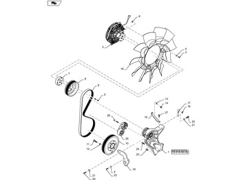 Zatezač remena NEW HOLLAND