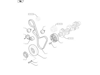 Zatezač remena NEW HOLLAND