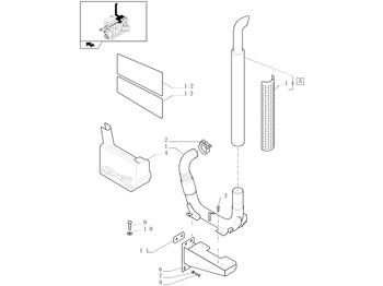 Prigušivač NEW HOLLAND