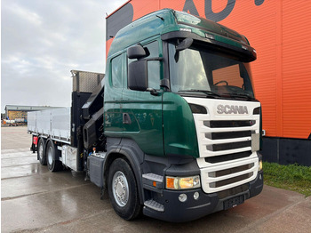 Kamion sa tovarnim sandukom, Kamion sa dizalicom Scania R 410 6x2 HIAB 322EP-5 HIPRO / PLATFORM L=6131 mm: slika 4