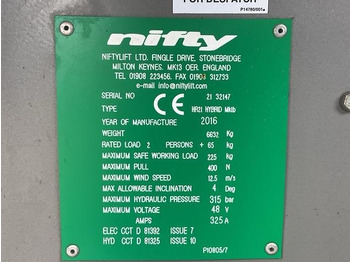 Zglobna platforma Niftylift HR21: slika 5