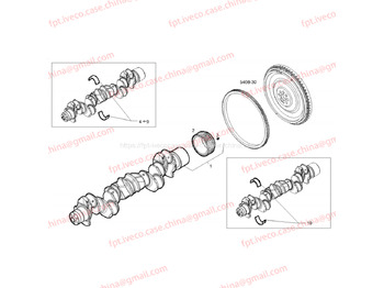 Radilica za Autobus FPT IVECO CASE Cursor9Bus F2CFE612D*J231/F2CFE612A*J098 5802748674 CRANK SHAFT 504379916: slika 3