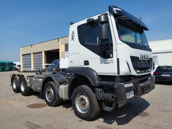 Kamion sa hidrauličnom kukom, Kamion sa dizalicom Iveco 8x4 Meiller Abroller, Automatik, E6, Retarder,: slika 3