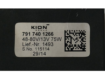 Električni sistem za Oprema za rukovanje materijalima Kion 7917401266 | Omvormer Power converter input 48-80V output 13V75W lief nr 14 Omvormer Power converter input 48-80V output 13V75W lief nr 1493 sn. 115114: slika 2