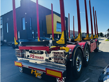 Novu Prikolica šticarka HYDROFAST Przyczepa 3 osiowa / 3 axles timber transport trailer / Remorque à 3 essieux pour le transport de bois / 3-Achs-Rungenanhänger / 3-tengelyes-rönkszállító-pótkocsi / Remorcă pentru transportul lemnului: slika 3
