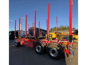 Novu Prikolica šticarka HYDROFAST Przyczepa 3 osiowa / 3 axles timber transport trailer / Remorque à 3 essieux pour le transport de bois / 3-Achs-Rungenanhänger / 3-tengelyes-rönkszállító-pótkocsi / Remorcă pentru transportul lemnului: slika 2