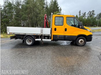 Kamion sa tovarnim sandukom 2017 Iveco Daily dobbelkabin m/kran, Webasto, innredning, inverter og vinterhjul: slika 4