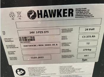Baterija za Oprema za rukovanje materijalima Hawker 24 Volt I 3 PZS 375: slika 2 Baterija za Oprema za rukovanje materijalima Hawker 24 Volt I 3 PZS 375: slika 2