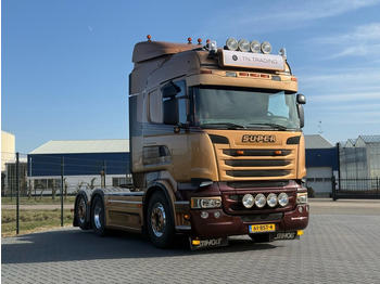 Tegljač Scania R730 V8 V8, SHOWTRUCK VOLLUCHT, RETARDER,  HYDRAULIEK, BOOGIE, ALU WIELEN, LEER.: slika 2