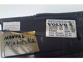 Komandna tabla za Kamion ZEGARY LICZNIKI VOLVO FH FM 9 12 MANUAL 20455503-P05: slika 2