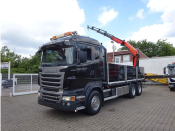 Kamion sa dizalicom, Kamion sa tovarnim sandukom Scania R620 V8 Pritsche +  PALFINGER  22002EH Kran: slika 3