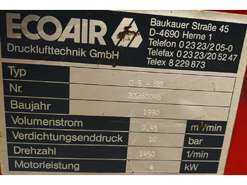 Kompresor za vazduh Schraubenkompressor ECOAIR: slika 3 Kompresor za vazduh Schraubenkompressor ECOAIR: slika 3