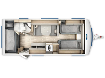 Novu Kamp prikolica Wohnwagen Fendt Bianco Activ 550 KMG Modell 2026: slika 2