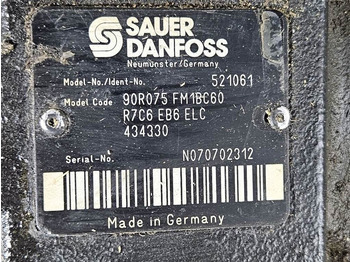 Hidraulika za Građevinska mašina Sauer Danfoss 90R075FM1BC60R7C6-Drive pump/Fahrpumpe/Rijpomp: slika 5